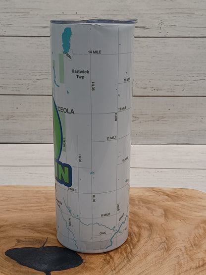 Captain 250FX Trail Map 20oz Insulated Drink Tumbler