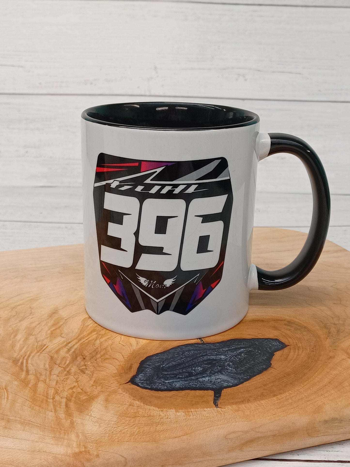 Custom Dirt Bike Front Number Plate 11oz Coffee Mug - Multiple Color Options