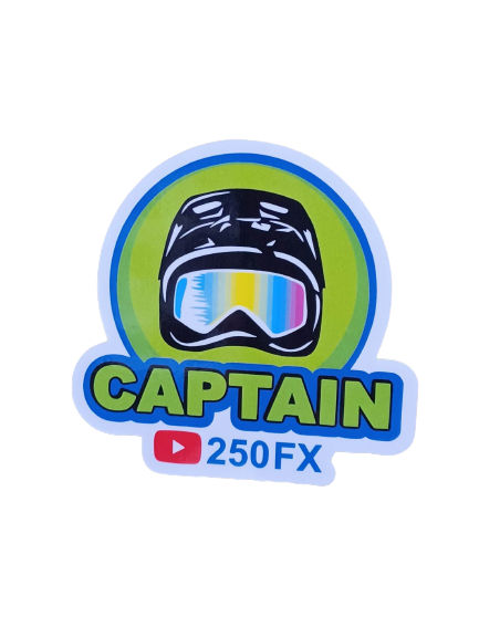 Captain 250FX 3"x3" Sticker