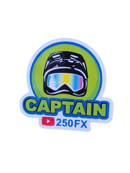 Captain 250FX 3"x3" Sticker